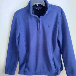 Brooks Brothers women’s blue Fleece 1/4 zip fleece
